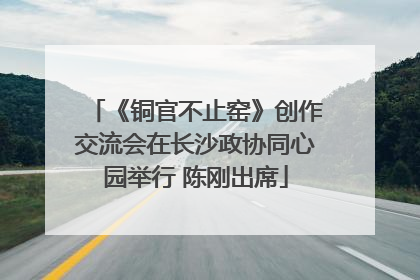 《铜官不止窑》创作交流会在长沙政协同心园举行 陈刚出席