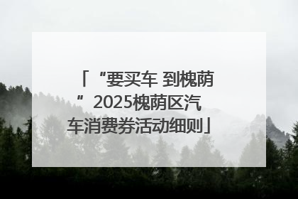 “要买车 到槐荫”2025槐荫区汽车消费券活动细则