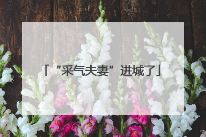 “采气夫妻”进城了