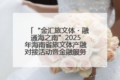 “金汇旅文体・融通海之南”2025年海南省旅文体产融对接活动暨金融服务中心成立仪式举行