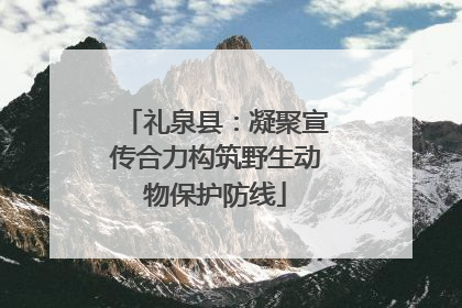 礼泉县：凝聚宣传合力构筑野生动物保护防线