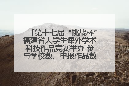 第十七届“挑战杯”福建省大学生课外学术科技作品竞赛举办 参与学校数、申报作品数创历史新高