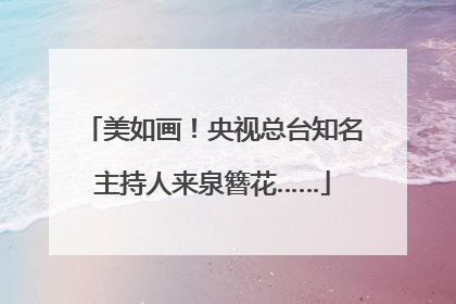 美如画！央视总台知名主持人来泉簪花……
