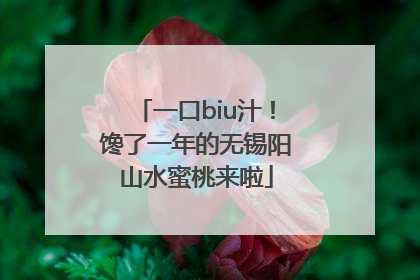 一口biu汁！馋了一年的无锡阳山水蜜桃来啦