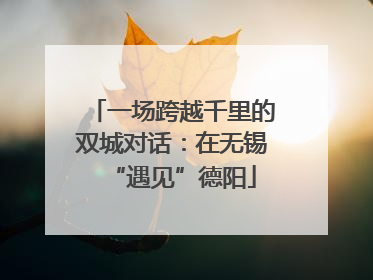 一场跨越千里的双城对话：在无锡“遇见”德阳