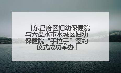 东昌府区妇幼保健院与六盘水市水城区妇幼保健院“手拉手”签约仪式成功举办