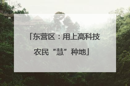 东营区：用上高科技 农民“慧”种地