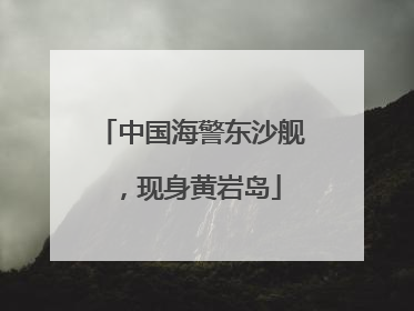 中国海警东沙舰，现身黄岩岛