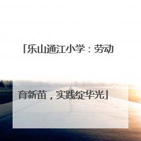 乐山通江小学：劳动育新苗，实践绽华光