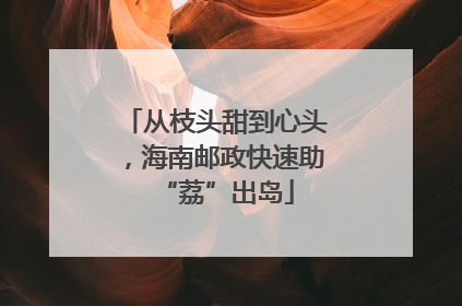 从枝头甜到心头，海南邮政快速助“荔”出岛