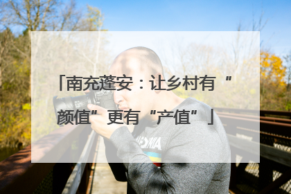 南充蓬安：让乡村有“颜值”更有“产值”