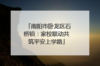 南阳市卧龙区石桥镇：家校联动共筑平安上学路