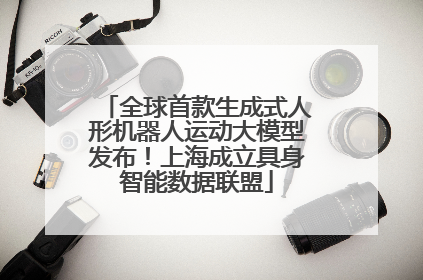 全球首款生成式人形机器人运动大模型发布！上海成立具身智能数据联盟