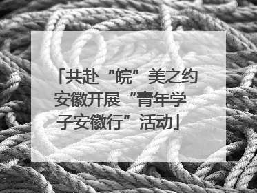 共赴“皖”美之约 安徽开展“青年学子安徽行”活动