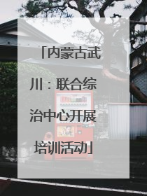 内蒙古武川：联合综治中心开展培训活动