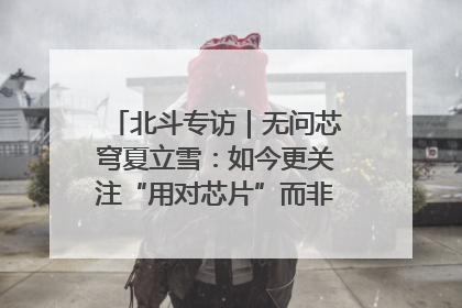 北斗专访｜无问芯穹夏立雪：如今更关注“用对芯片”而非“用贵芯片”