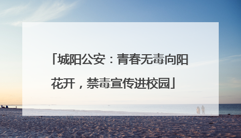 城阳公安：青春无毒向阳花开，禁毒宣传进校园