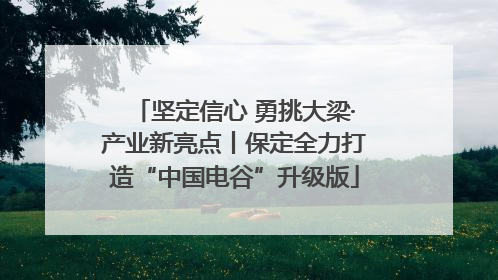 坚定信心 勇挑大梁·产业新亮点丨保定全力打造“中国电谷”升级版