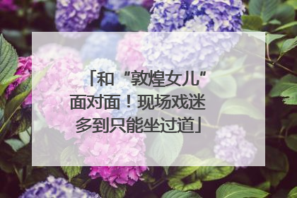和“敦煌女儿”面对面！现场戏迷多到只能坐过道