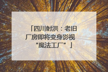 四川射洪：老旧厂房即将变身影视“魔法工厂”