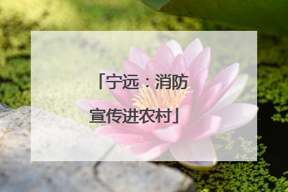 宁远：消防宣传进农村