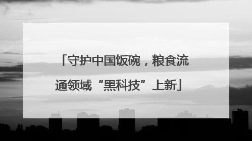 守护中国饭碗，粮食流通领域“黑科技”上新