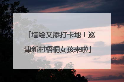 墙绘又添打卡地！巡津新村梧桐女孩来啦