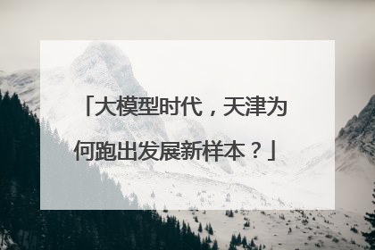 大模型时代，天津为何跑出发展新样本？