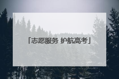 志愿服务 护航高考