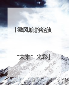 徽风皖韵绽放“未来”光彩