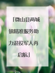 微山县两城镇精准服务助力退役军人再启航