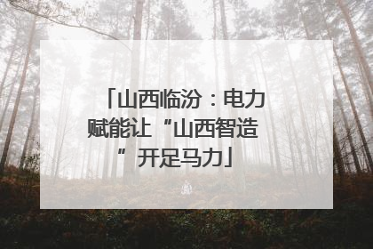 山西临汾：电力赋能让“山西智造”开足马力