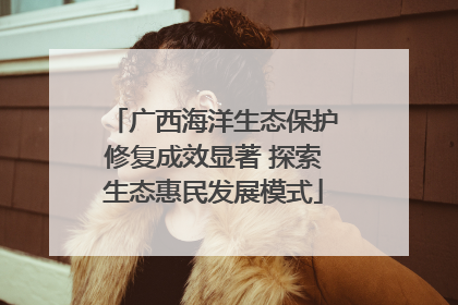 广西海洋生态保护修复成效显著 探索生态惠民发展模式
