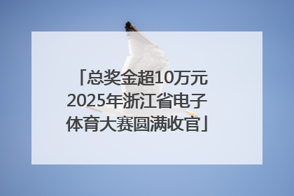 总奖金超10万元 2025年浙江省电子体育大赛圆满收官