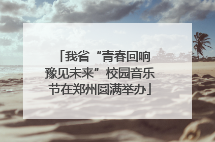 我省“青春回响 豫见未来”校园音乐节在郑州圆满举办