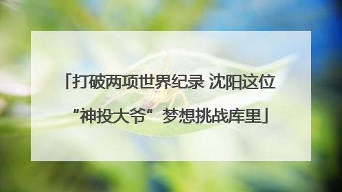 打破两项世界纪录 沈阳这位“神投大爷”梦想挑战库里