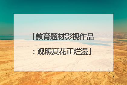 教育题材影视作品：观照夏花正烂漫