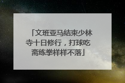 文班亚马结束少林寺十日修行，打球吃斋练拳样样不落