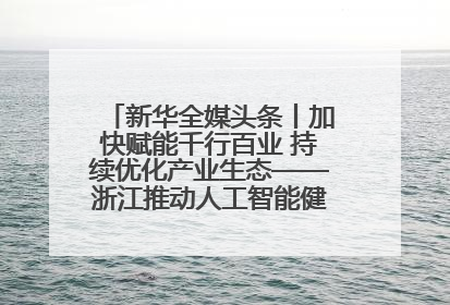 新华全媒头条丨加快赋能千行百业 持续优化产业生态——浙江推动人工智能健康有序发展观察