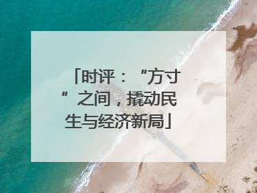 时评：“方寸”之间，撬动民生与经济新局