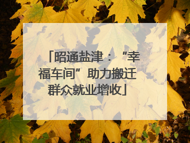 昭通盐津：“幸福车间”助力搬迁群众就业增收