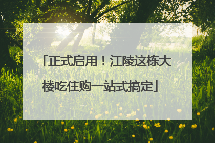 正式启用！江陵这栋大楼吃住购一站式搞定