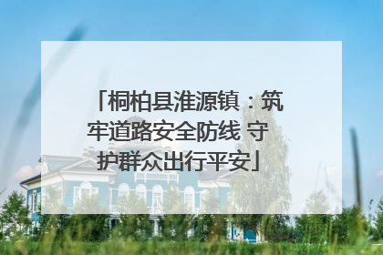 桐柏县淮源镇：筑牢道路安全防线 守护群众出行平安