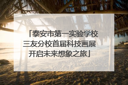 泰安市第一实验学校三友分校首届科技画展开启未来想象之旅