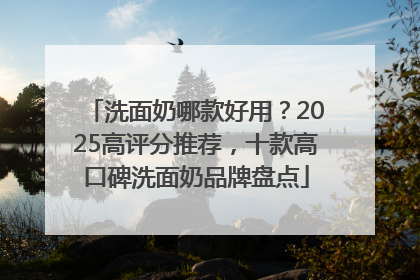 洗面奶哪款好用？2025高评分推荐，十款高口碑洗面奶品牌盘点