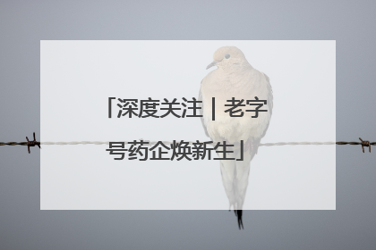 深度关注｜老字号药企焕新生