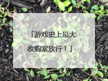 游戏史上最大收购案放行！