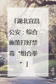 湖北宜昌公安：综合施策打好禁毒“组合拳”