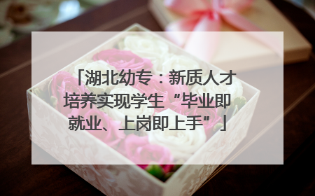 湖北幼专：新质人才培养实现学生“毕业即就业、上岗即上手”
