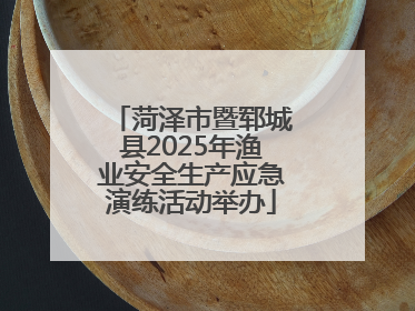 菏泽市暨郓城县2025年渔业安全生产应急演练活动举办